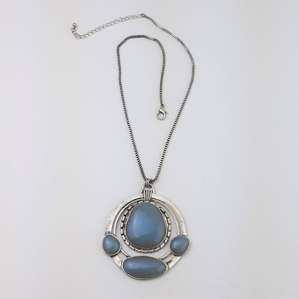 Modern Pendant with Faux Iridescent Stones